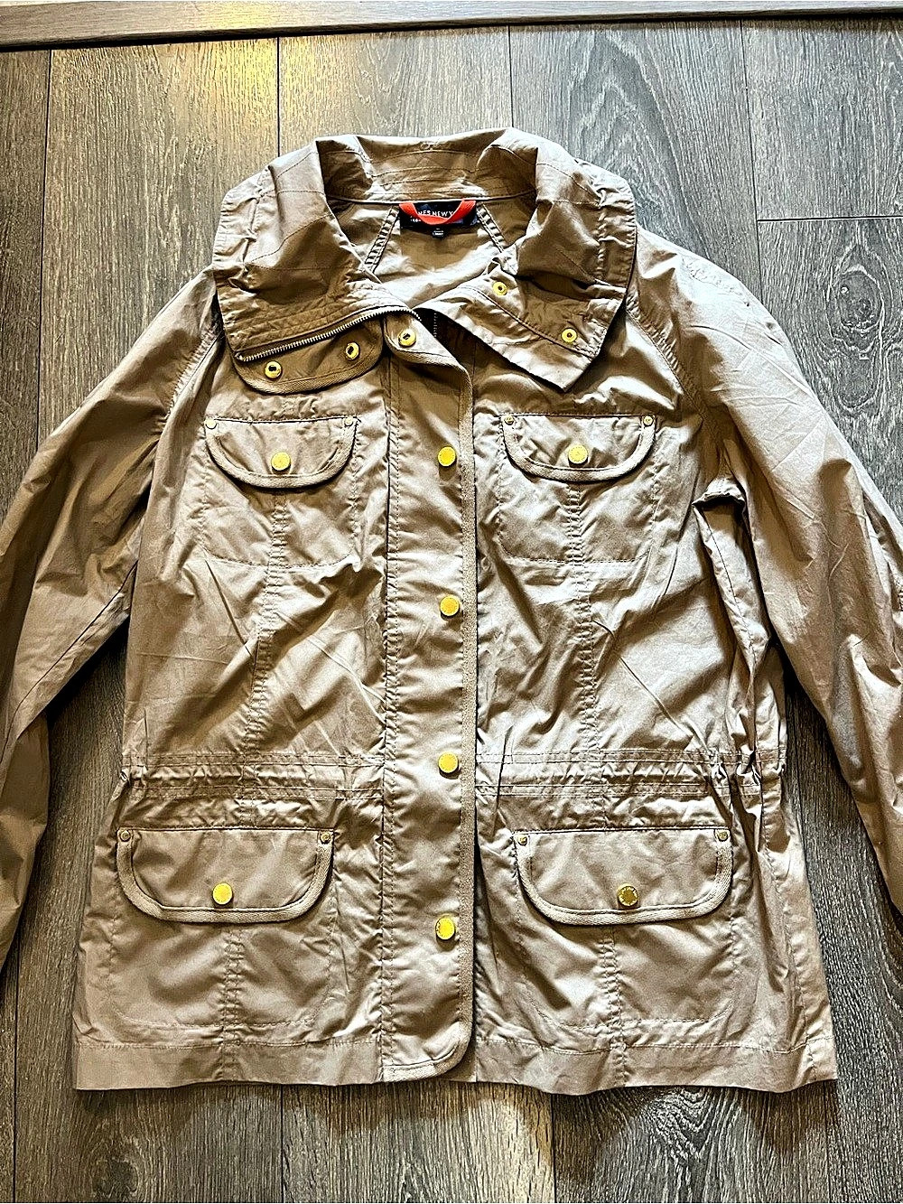 Jones New York Signature Utility Jacket in Brown Size Medium